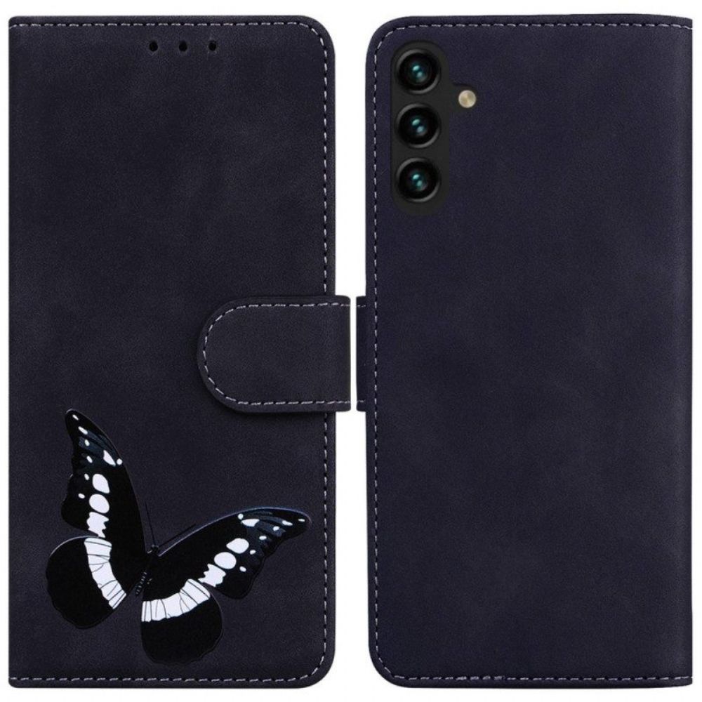 Flip Case voor Samsung Galaxy A14 / A14 5G Vlinder Ontwerp