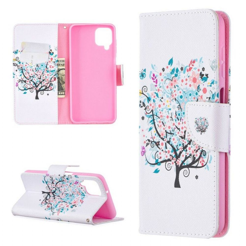 Flip Case voor Samsung Galaxy M12 / A12 Gebloeide Boom