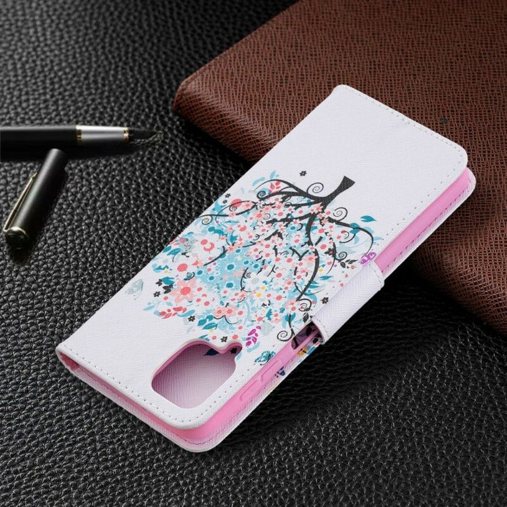 Flip Case voor Samsung Galaxy M12 / A12 Gebloeide Boom