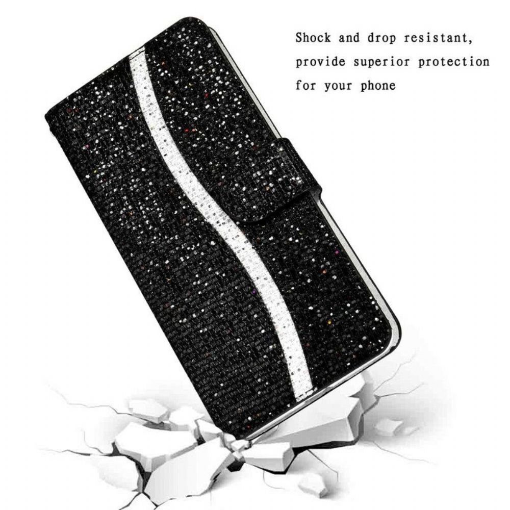 Flip Case voor Samsung Galaxy S20 Plus / S20 Plus 5G Pailletten S-ontwerp