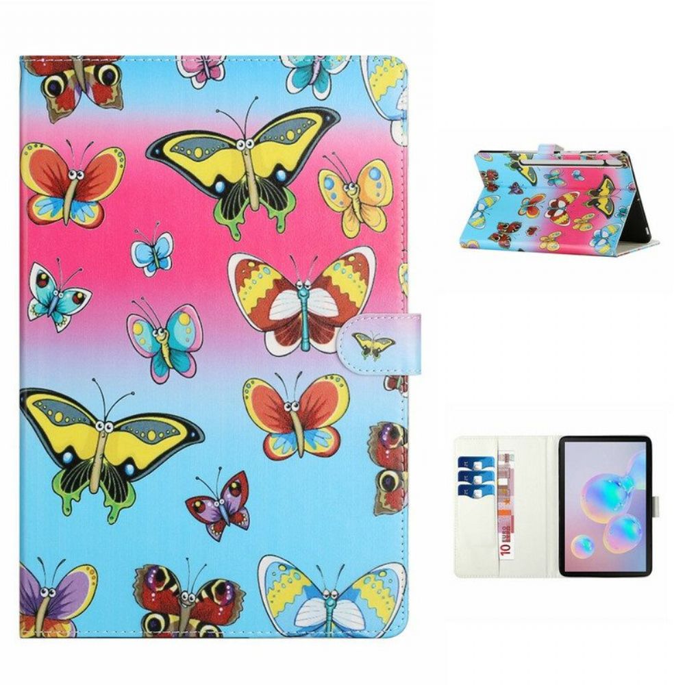 Flip Case voor Samsung Galaxy Tab S8 Plus / Tab S7 Plus Vlinders