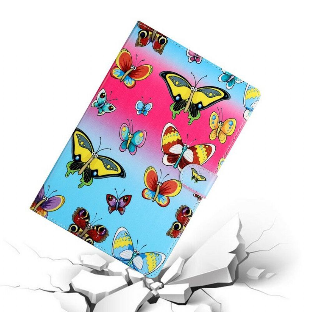 Flip Case voor Samsung Galaxy Tab S8 Plus / Tab S7 Plus Vlinders