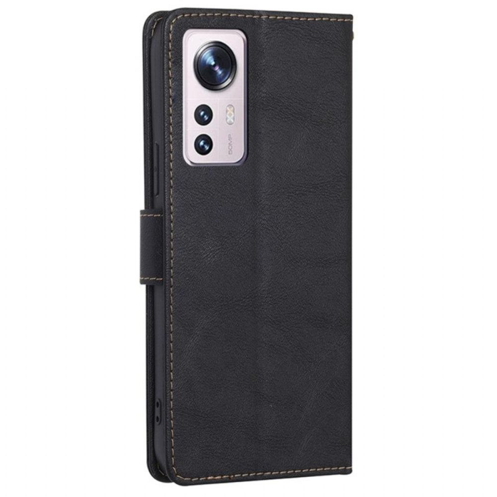 Flip Case voor Xiaomi 12 / 12X Klassieke Rfid