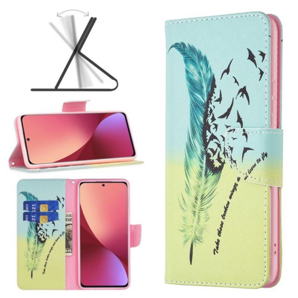 Flip Case voor Xiaomi 12 / 12X Leren Vliegen