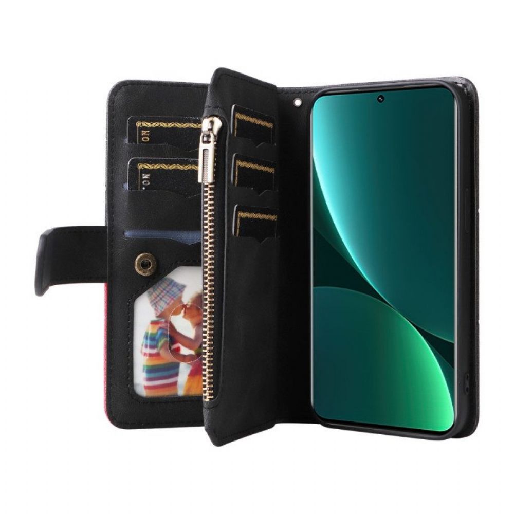 Flip Case voor Xiaomi 12 Pro Tweekleurig Met Portemonnee