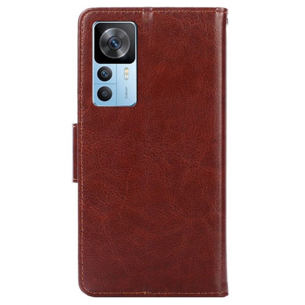 Flip Case voor Xiaomi 12T / 12T Pro Retro Lederen Stijl