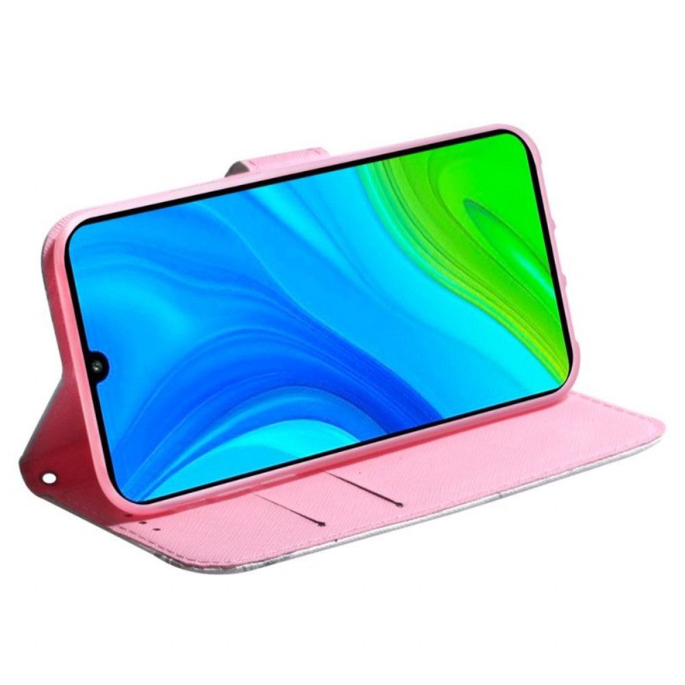 Flip Case voor Xiaomi Redmi A1 Bloem Stoffig Roze