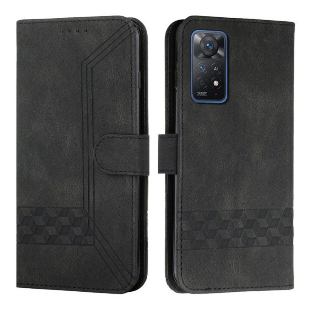 Flip Case voor Xiaomi Redmi Note 11 Pro / 11 Pro 5G Fries Leereffect