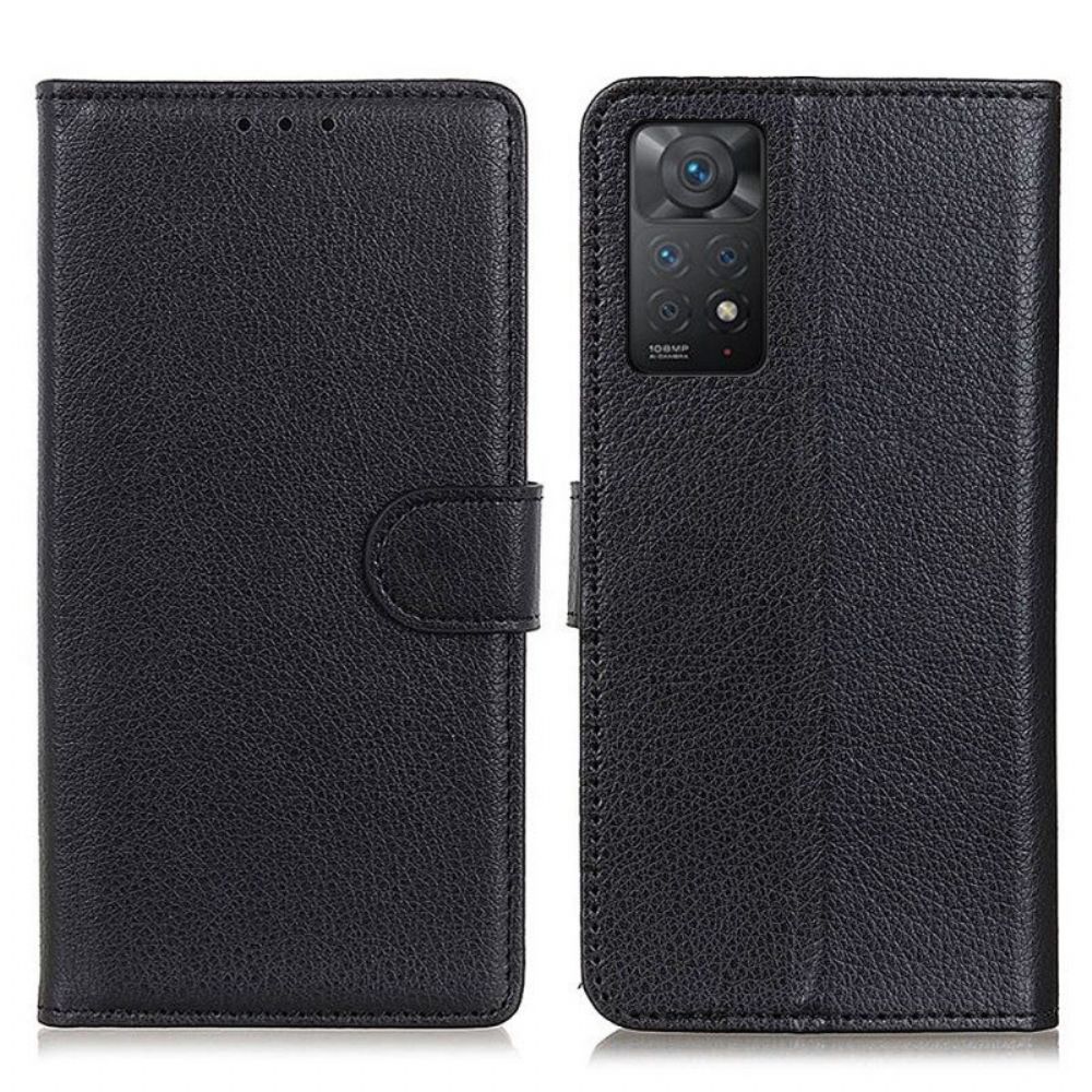 Flip Case voor Xiaomi Redmi Note 11 Pro / 11 Pro 5G Traditioneel Litchi Kunstleer