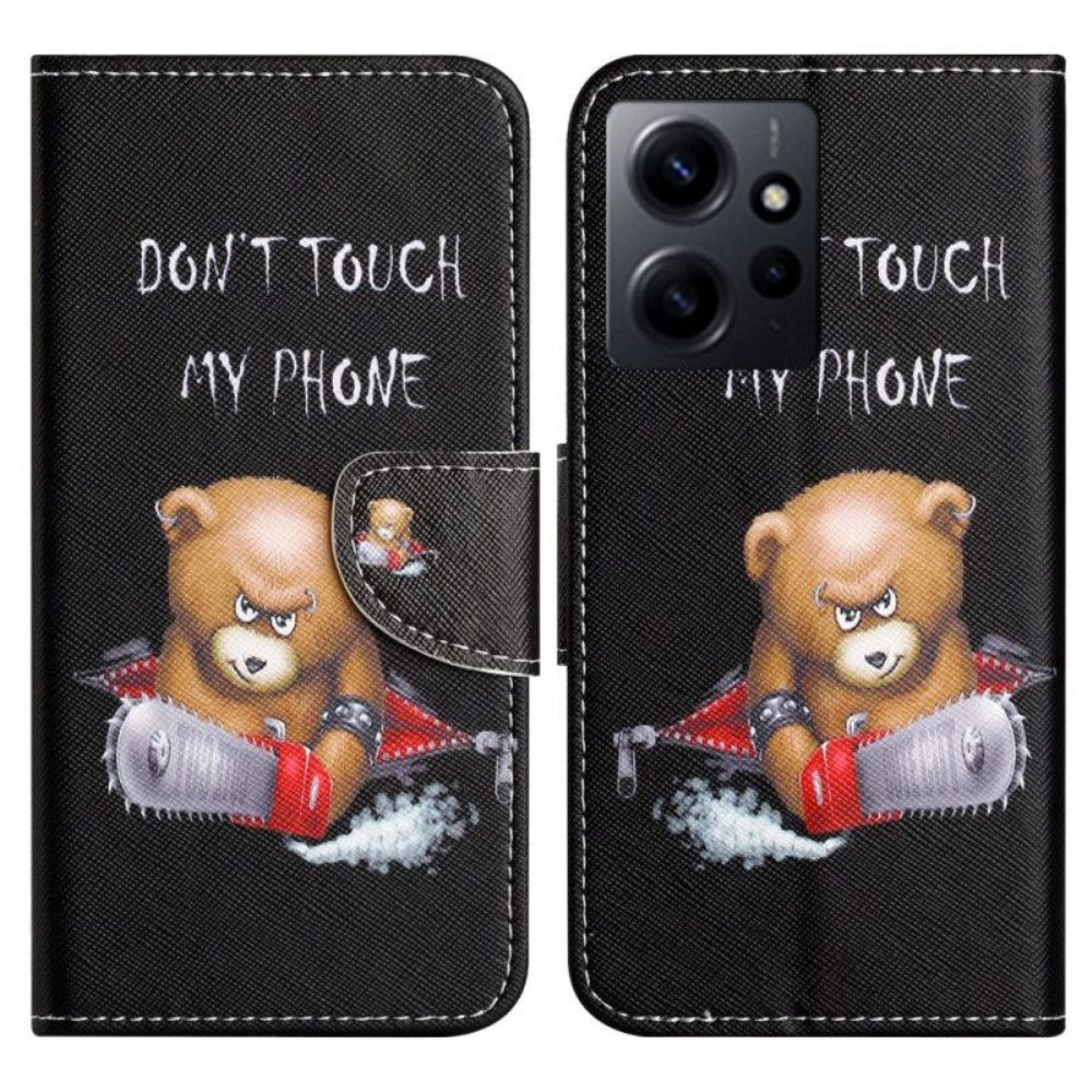 Flip Case voor Xiaomi Redmi Note 12 4G Gevaarlijke Beer