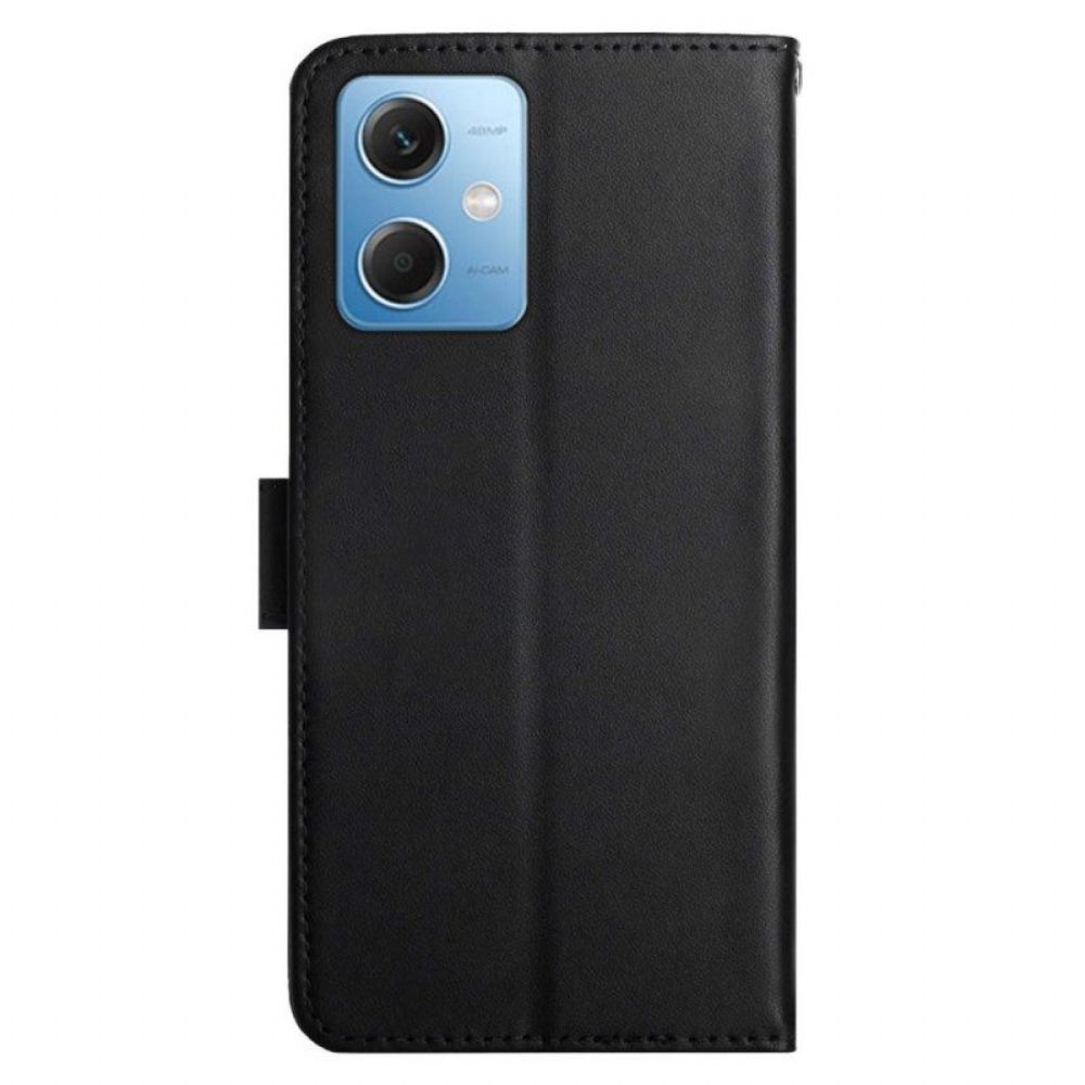 Flip Case voor Xiaomi Redmi Note 12 5G Echt Nappaleer