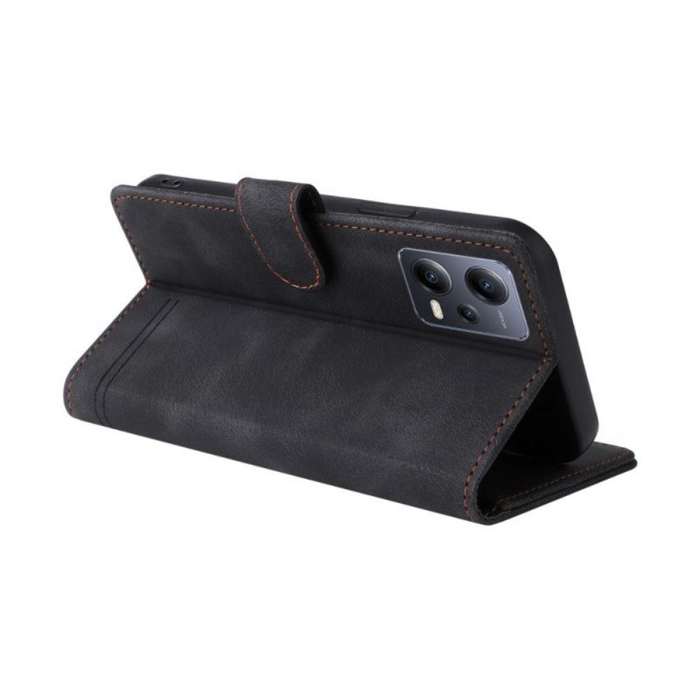 Flip Case voor Xiaomi Redmi Note 12 5G Leren Styling