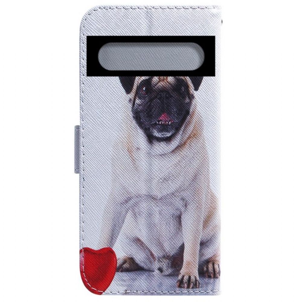 Folio-hoesje voor Google Pixel 7 Pro Mops Hond