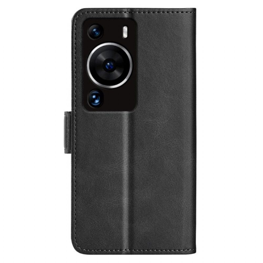 Folio-hoesje voor Huawei P60 Pro Flip Case Dubbele Klep