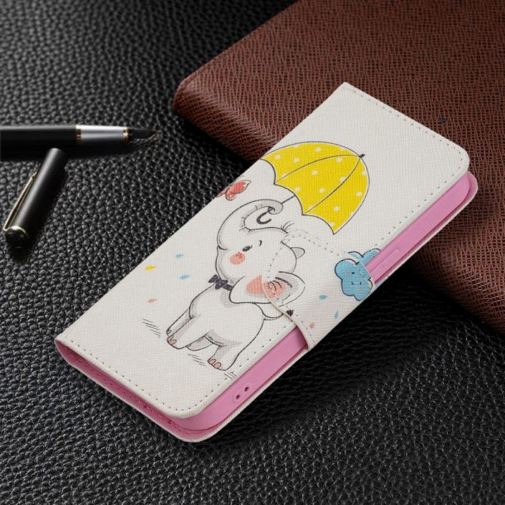 Folio-hoesje voor iPhone 15 Babyolifant