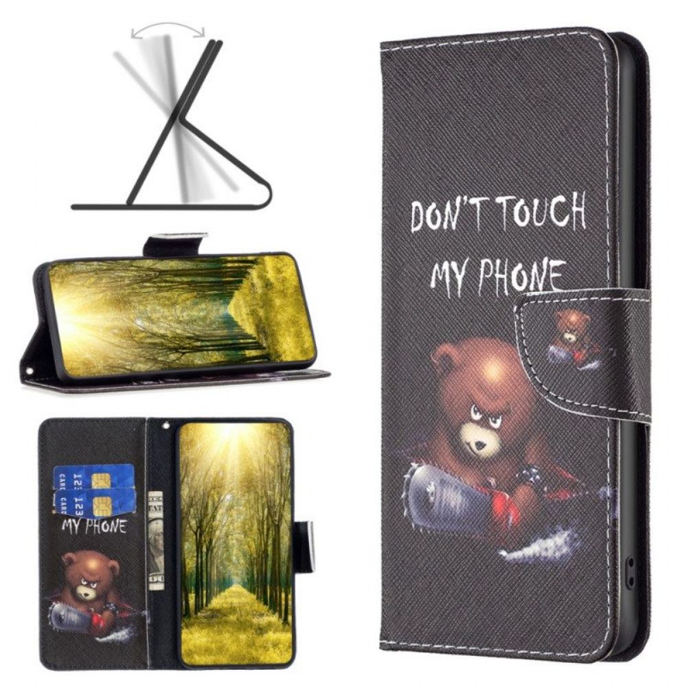 Folio-hoesje voor iPhone 15 Plus Gevaarlijke Beer