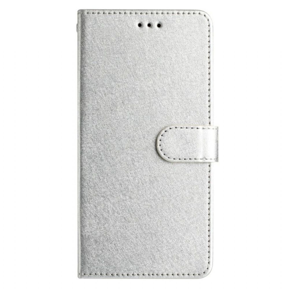 Folio-hoesje voor iPhone 15 Plus Met Ketting Pastel Met Riempje