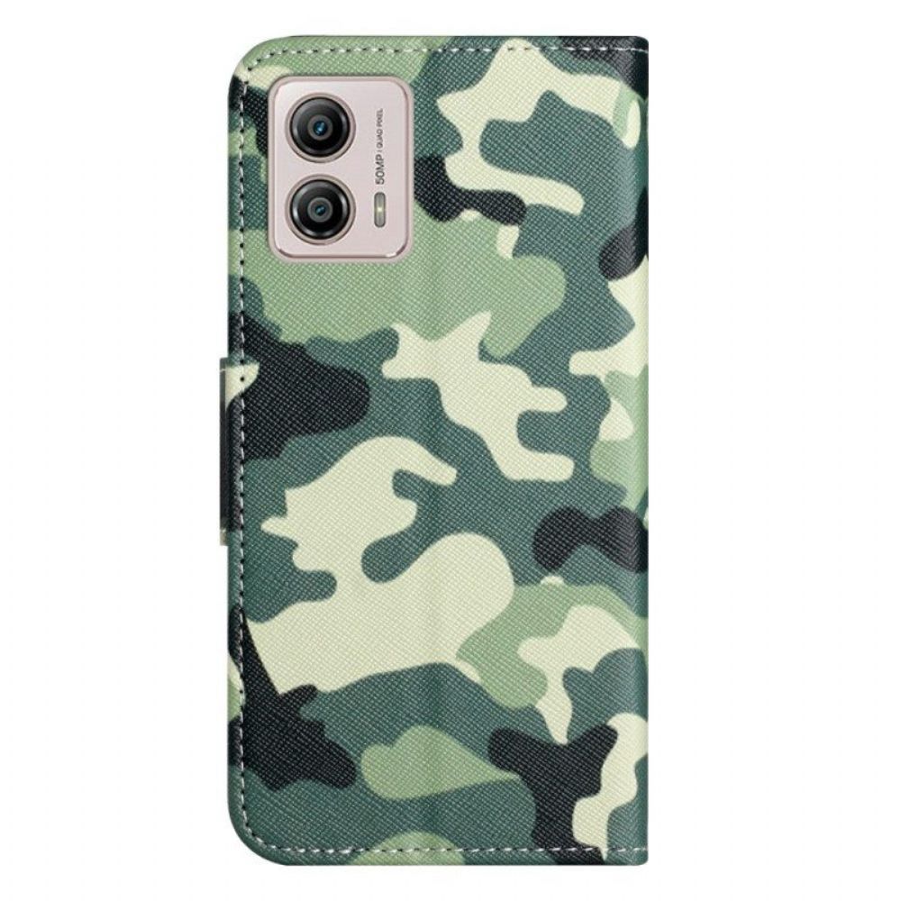 Folio-hoesje voor Moto G73 5G Camouflage