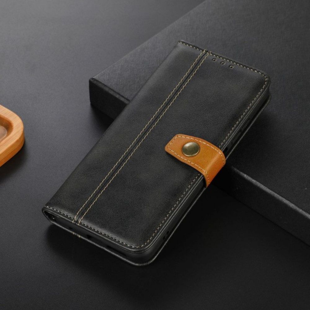 Folio-hoesje voor Moto G73 5G Geweven Band