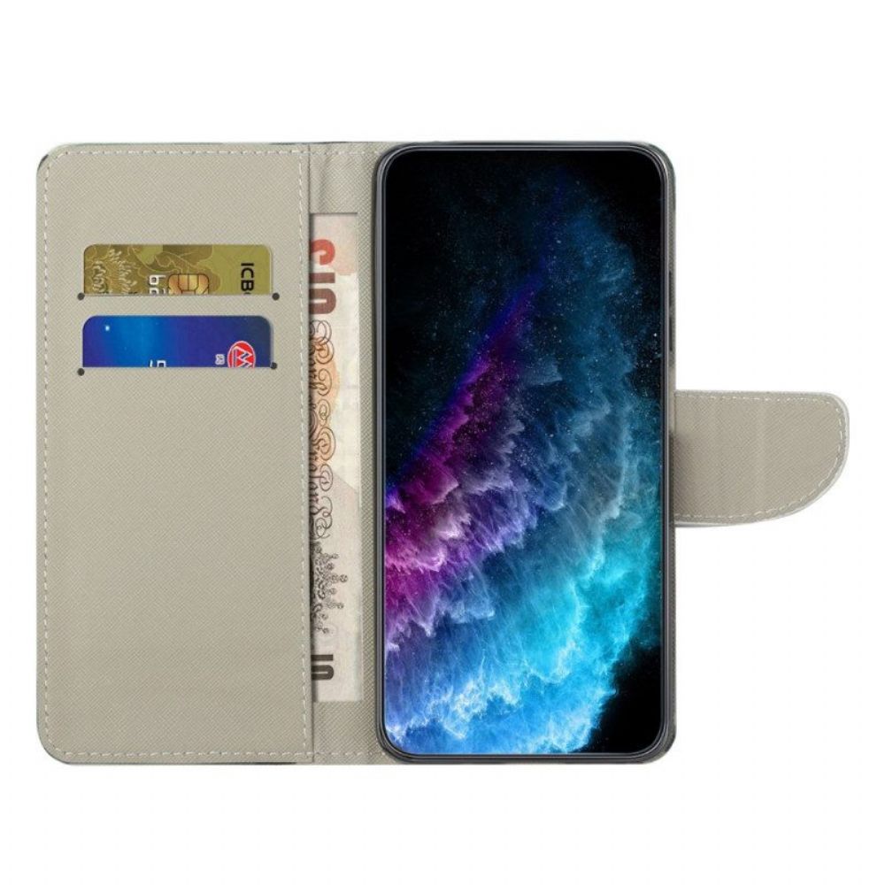 Folio-hoesje voor Moto G73 5G Uil Stam