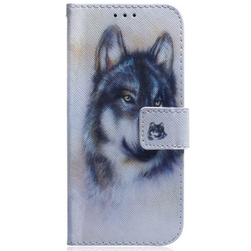 Folio-hoesje voor OnePlus 11 5G Aquarel Hond