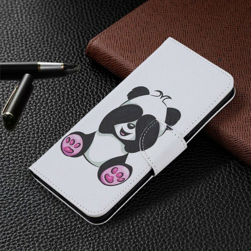 Folio-hoesje voor Poco M3 Pro 5G Panda-plezier