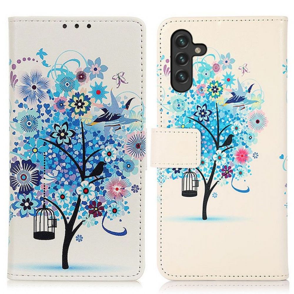 Folio-hoesje voor Samsung Galaxy A13 5G / A04s Kleur Pailletten