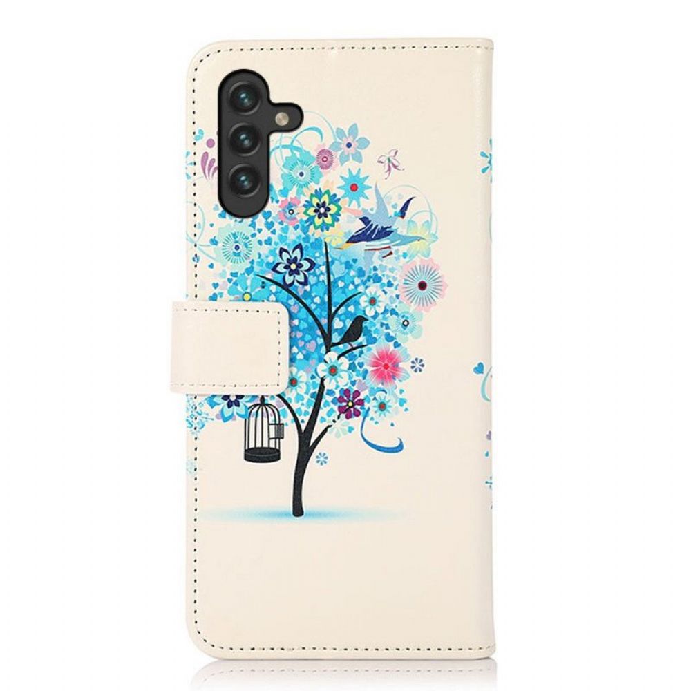 Folio-hoesje voor Samsung Galaxy A13 5G / A04s Kleur Pailletten