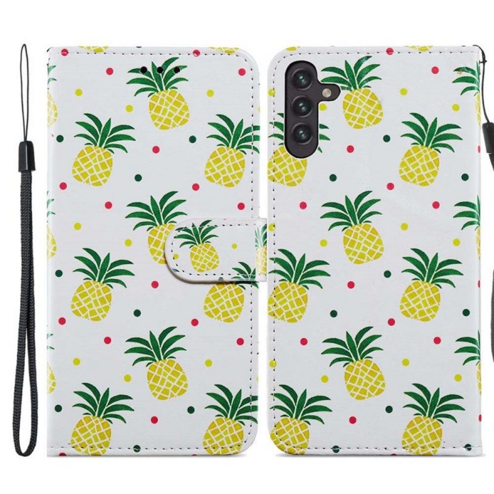 Folio-hoesje voor Samsung Galaxy A13 5G / A04s Leren Styling