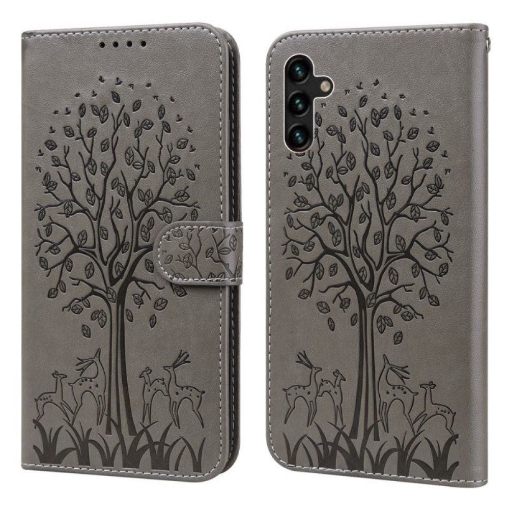 Folio-hoesje voor Samsung Galaxy A13 5G / A04s Strakke Mandala