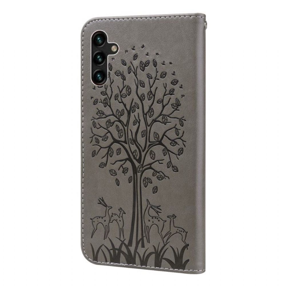 Folio-hoesje voor Samsung Galaxy A13 5G / A04s Strakke Mandala