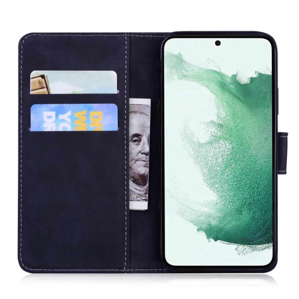 Folio-hoesje voor Samsung Galaxy A14 / A14 5G Tijger Print