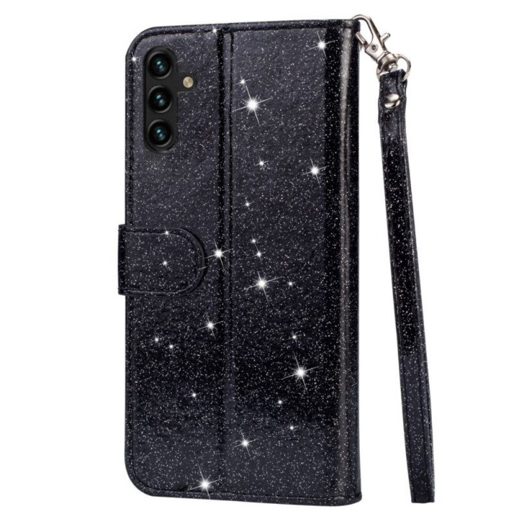 Folio-hoesje voor Samsung Galaxy A54 5G Glitter Portemonnee