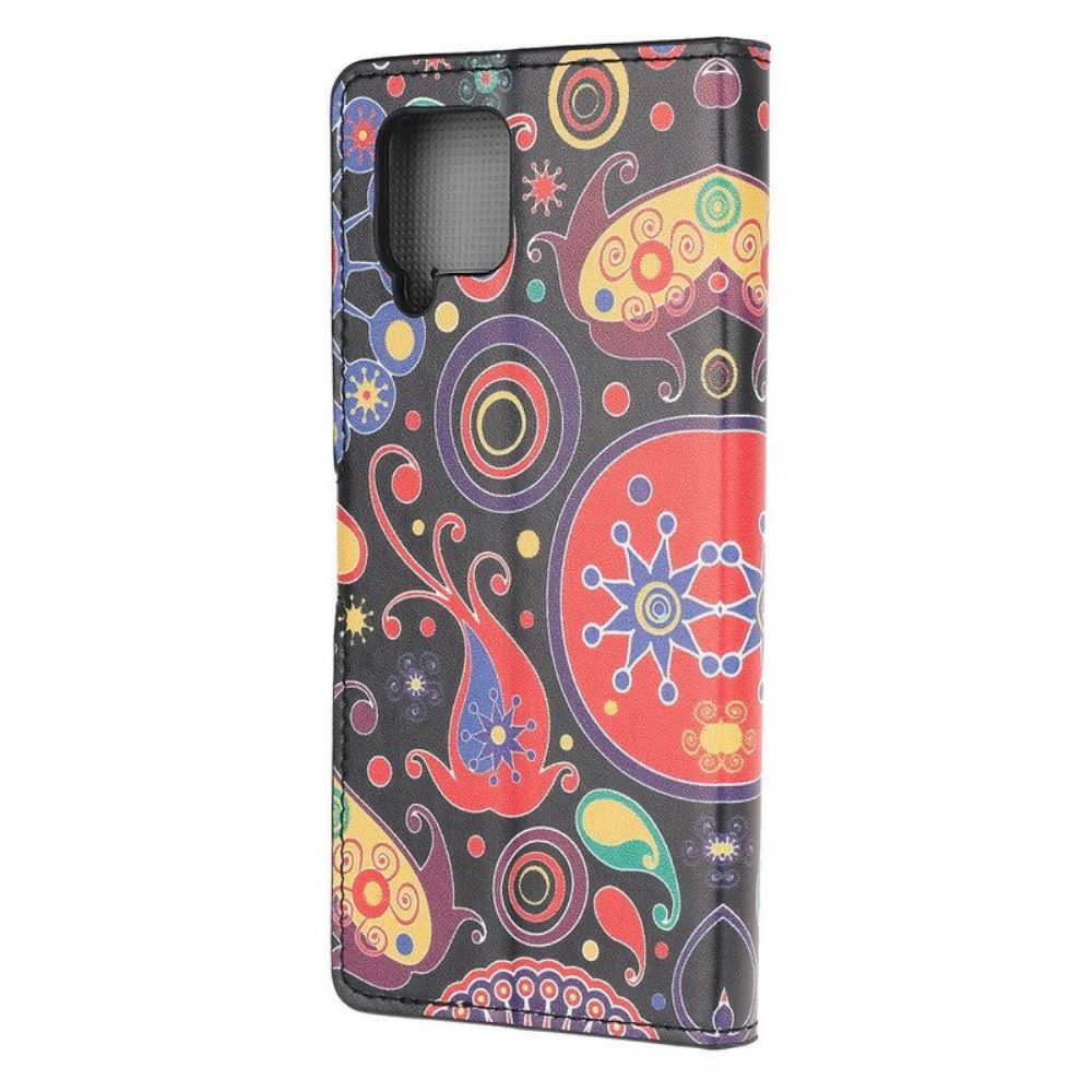 Folio-hoesje voor Samsung Galaxy M12 / A12 Galaxy-ontwerp