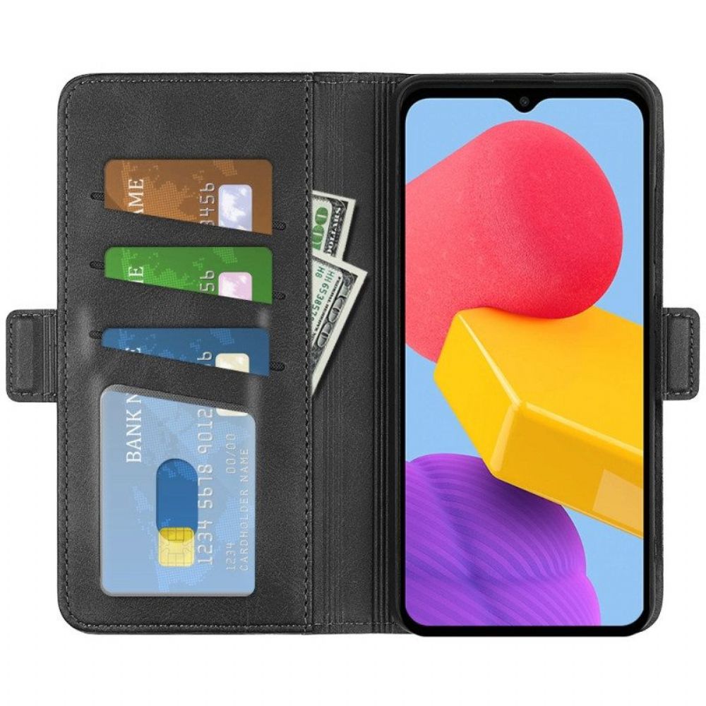 Folio-hoesje voor Samsung Galaxy M13 Dubbele Sluiting