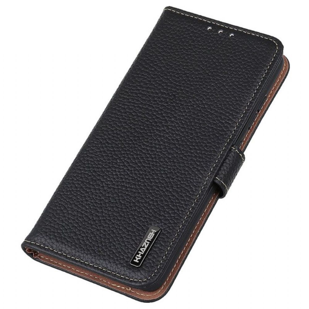 Folio-hoesje voor Samsung Galaxy M13 Khazneh Lychee Leer