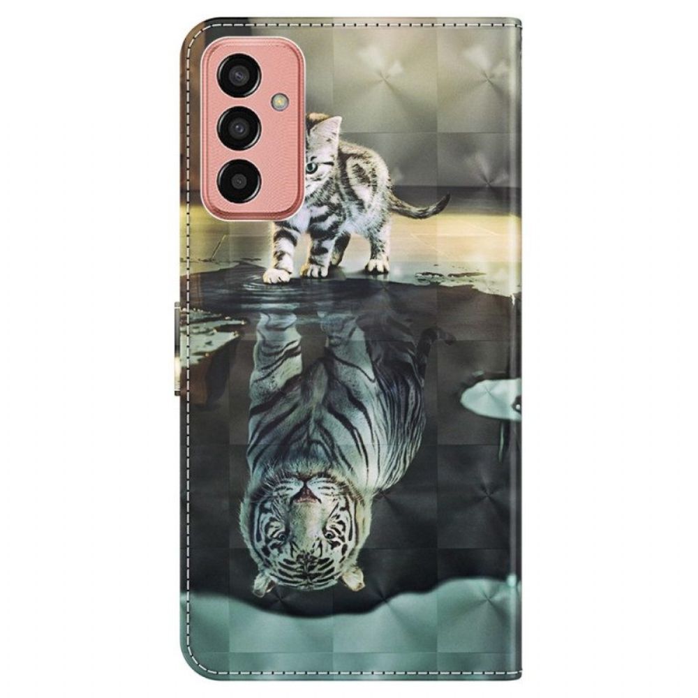 Folio-hoesje voor Samsung Galaxy M13 Kitten's Dream Met Sleutelkoord