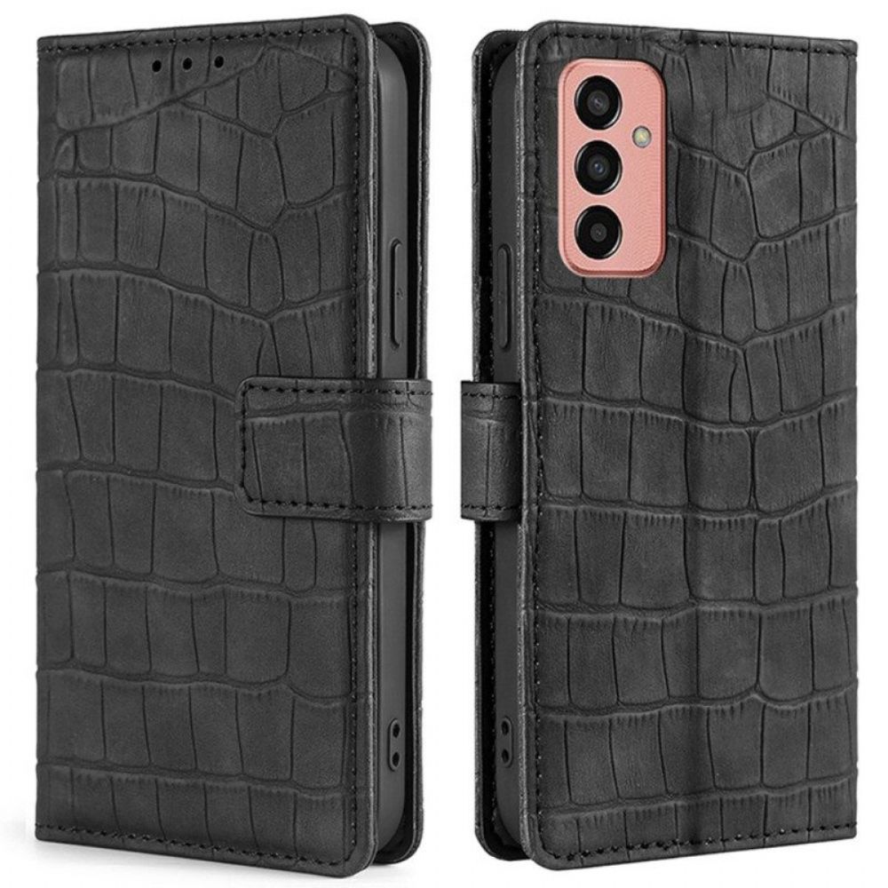 Folio-hoesje voor Samsung Galaxy M13 Krokodillenhuidstijl