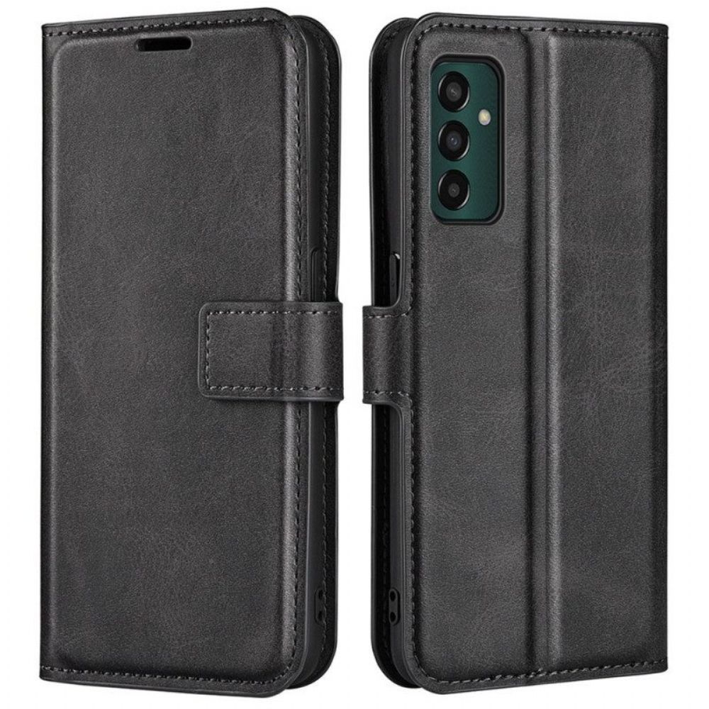 Folio-hoesje voor Samsung Galaxy M13 Slank Leereffect