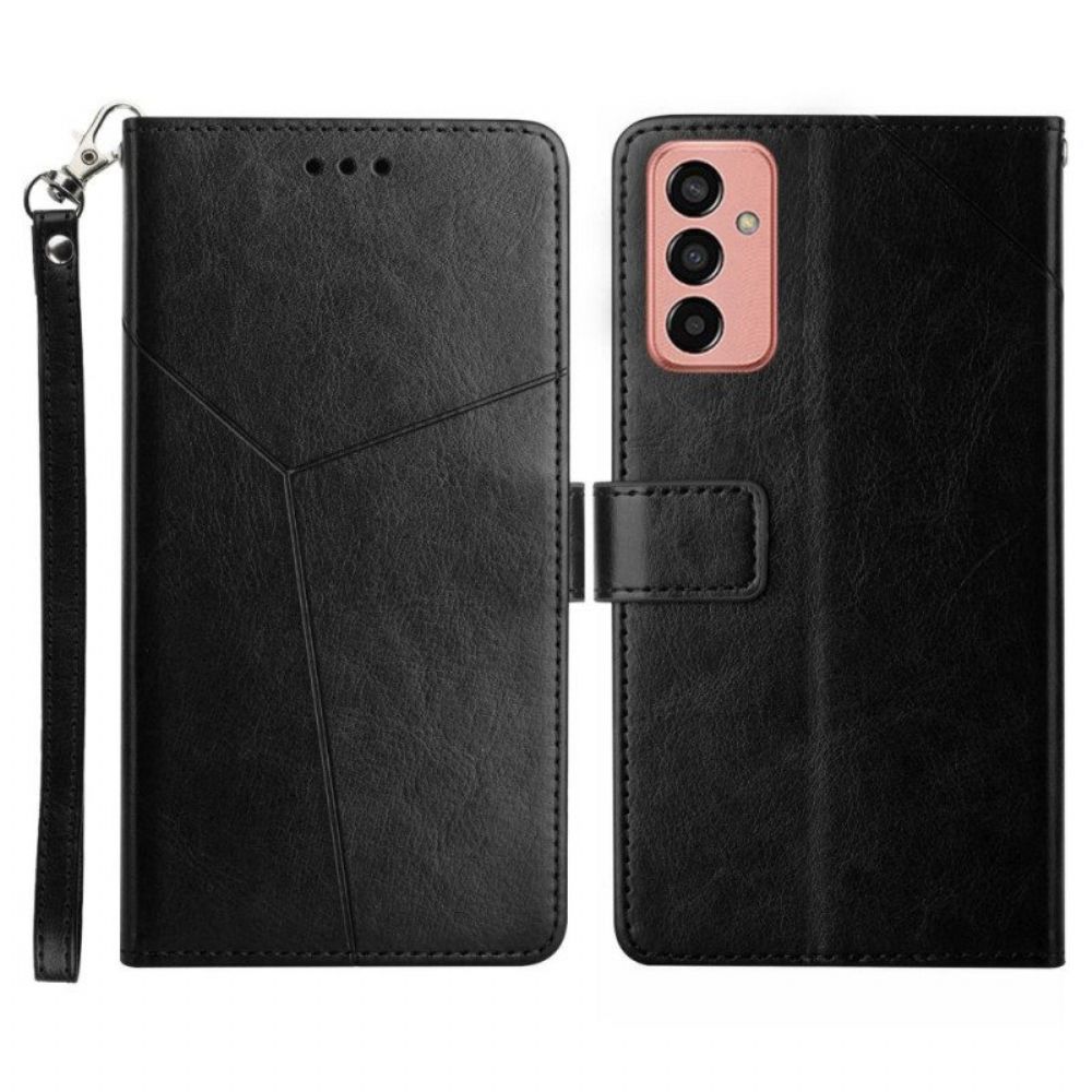 Folio-hoesje voor Samsung Galaxy M13 Stijl Leer Y Design