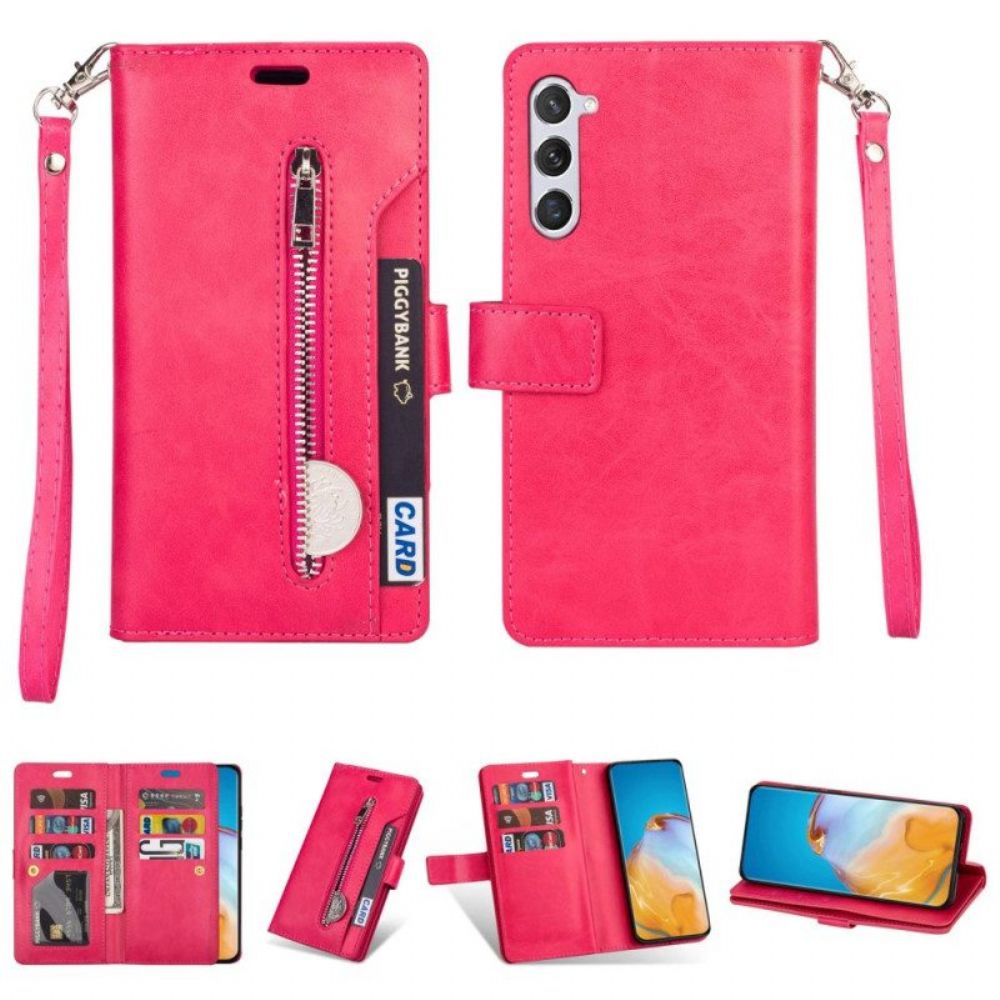 Folio-hoesje voor Samsung Galaxy S23 5G Met Ketting Lanyard Portemonnee