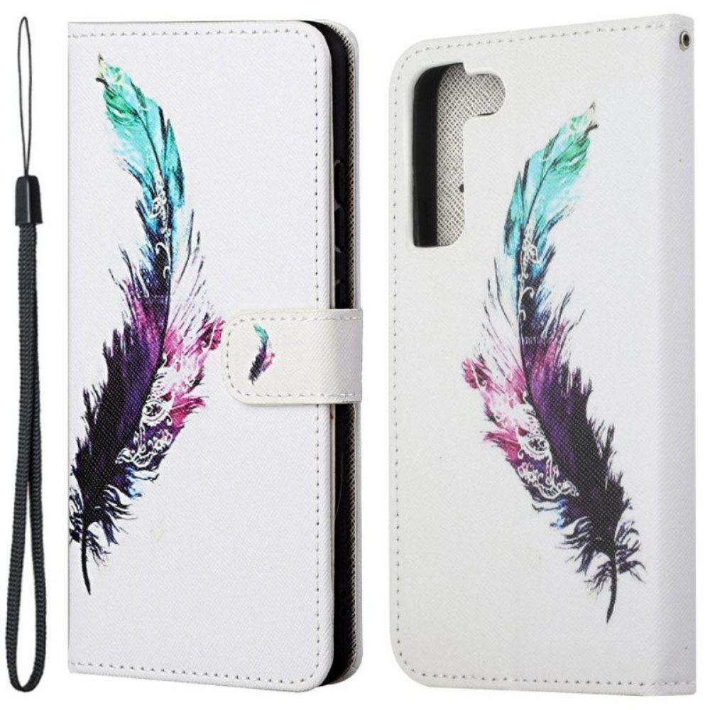 Folio-hoesje voor Samsung Galaxy S23 5G Met Ketting Veer Met Koord