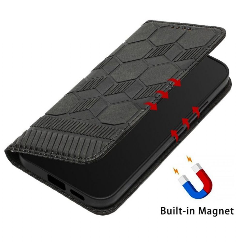 Folio-hoesje voor Samsung Galaxy S23 5G Voetbal Bal Patroon