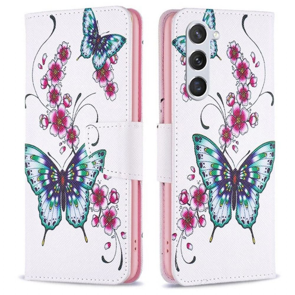 Folio-hoesje voor Samsung Galaxy S23 5G Weiger Vlinders