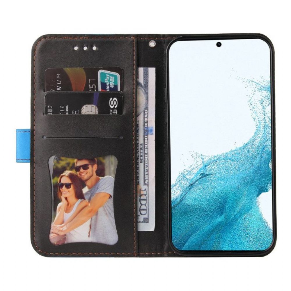 Folio-hoesje voor Samsung Galaxy S23 Plus 5G Twee Toon