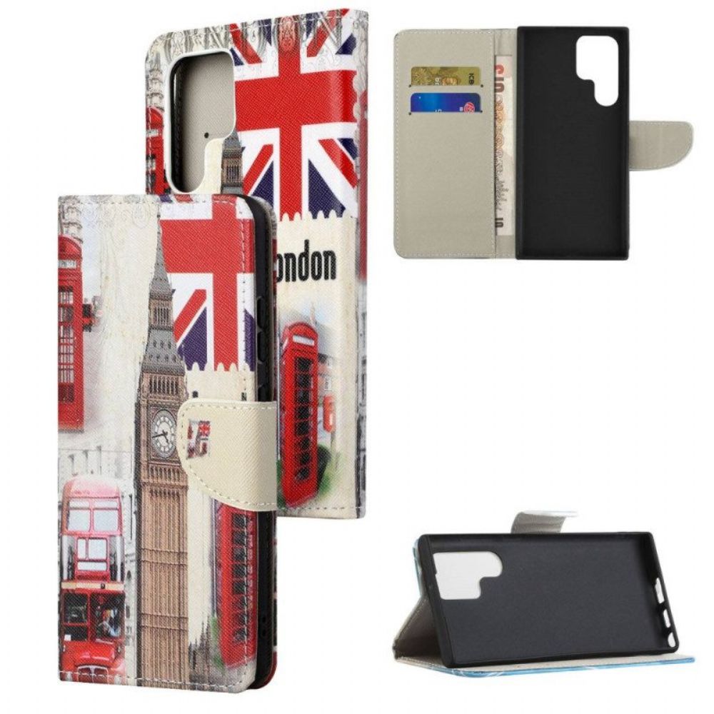 Folio-hoesje voor Samsung Galaxy S23 Ultra 5G Londen