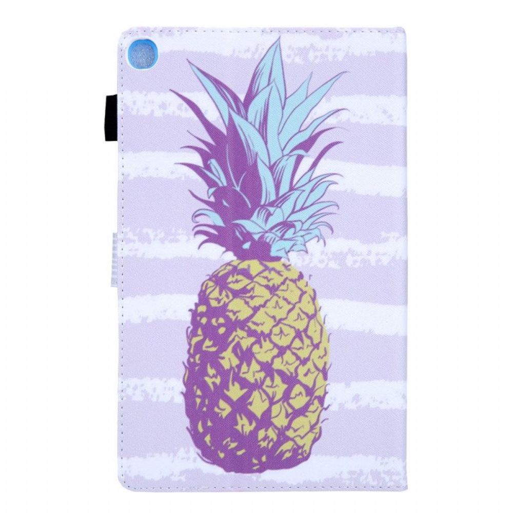 Folio-hoesje voor Samsung Galaxy Tab A8 (2021) Ananas Ontwerp