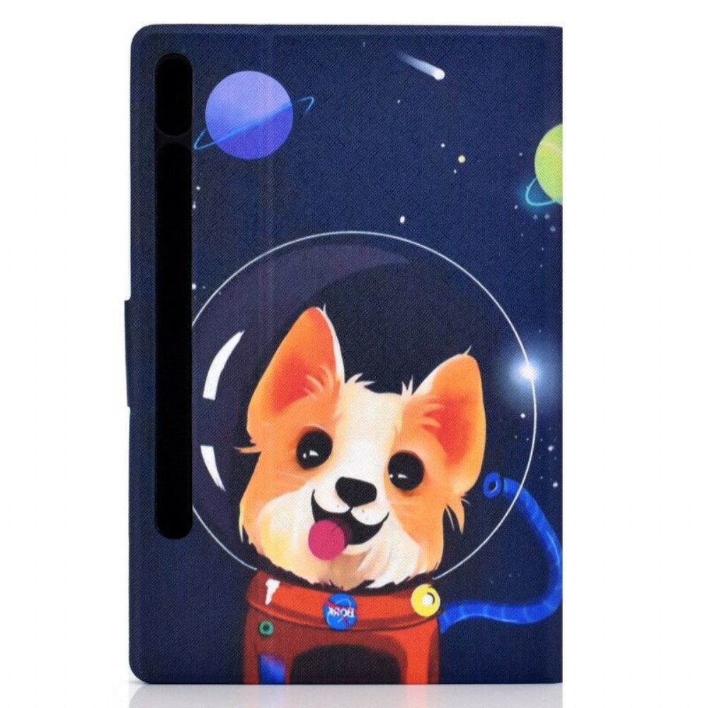 Folio-hoesje voor Samsung Galaxy Tab S8 / Tab S7 Ruimte Hond