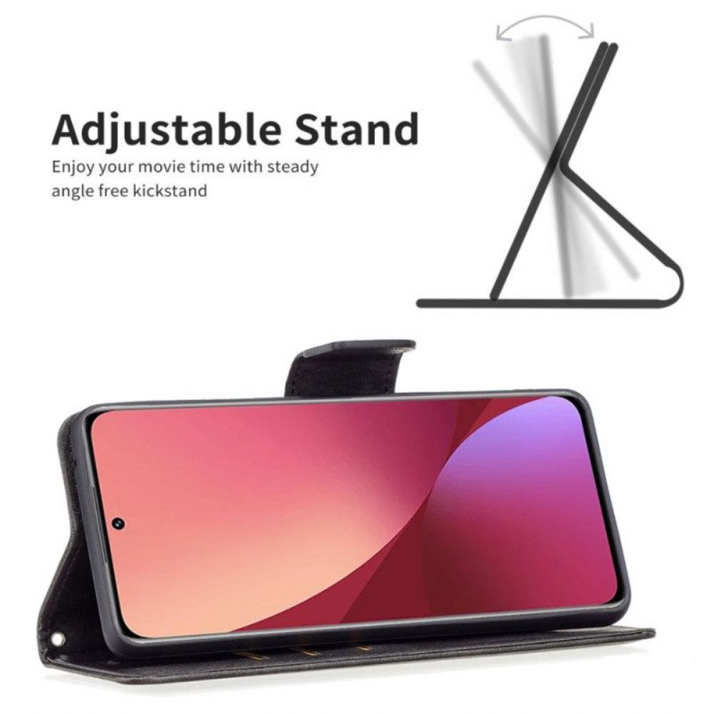 Folio-hoesje voor Xiaomi 12 / 12X Flip Case Gladde Flap Schuin