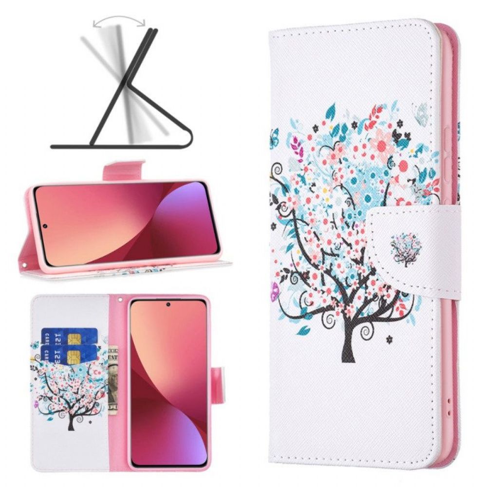 Folio-hoesje voor Xiaomi 12 / 12X Gebloeide Boom